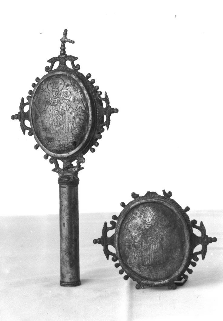 emblema di confraternita, serie - bottega sarda (sec. XVIII)