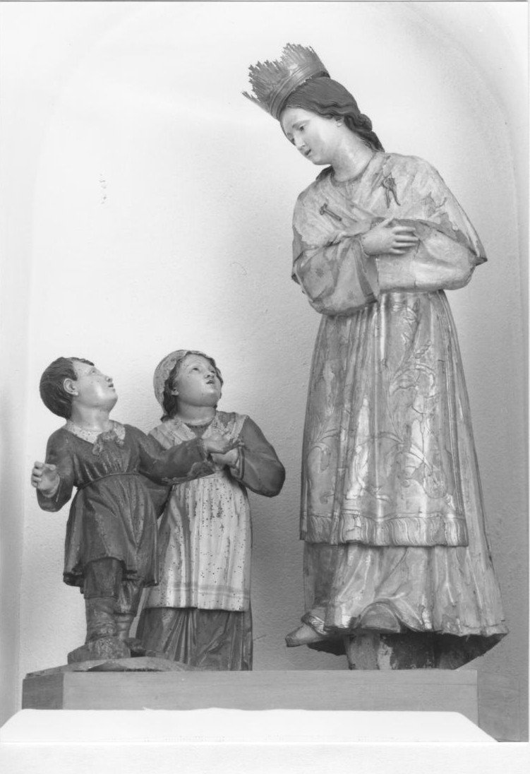 Madonna della Saletta (gruppo scultoreo) - bottega sarda (fine sec. XVIII)
