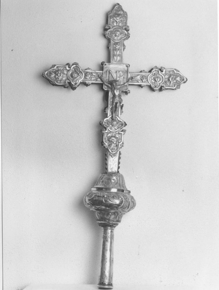 croce processionale - bottega sarda (sec. XVIII)