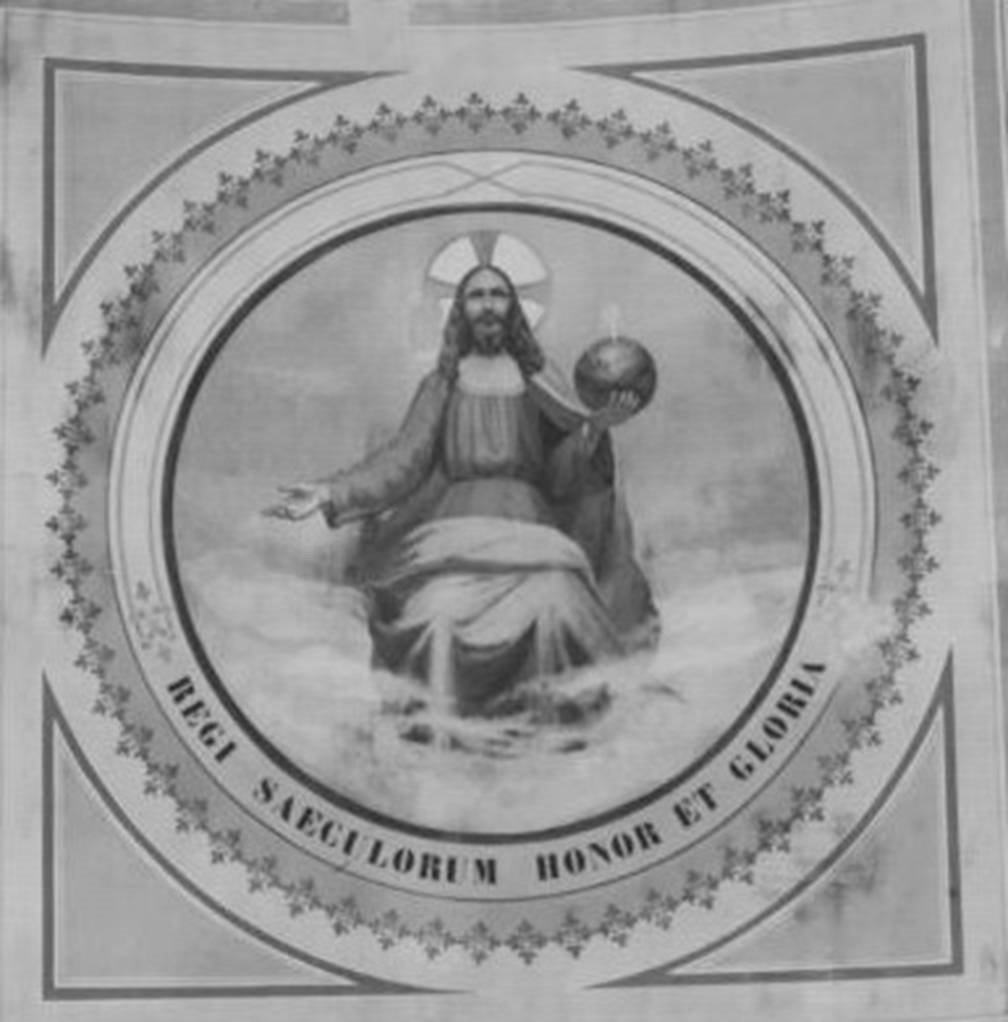 Cristo Pantocratore (dipinto) di Parenti Oreste (inizio sec. XX)