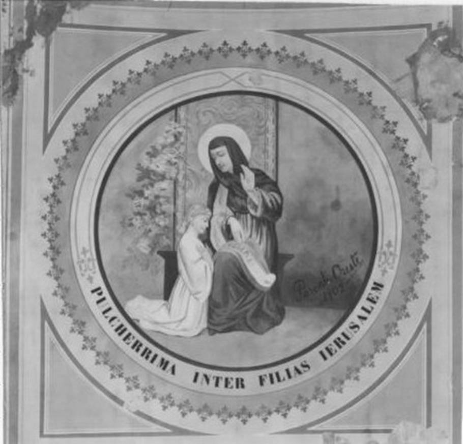 educazione di Maria Vergine (dipinto) di Parenti Oreste (inizio sec. XX)