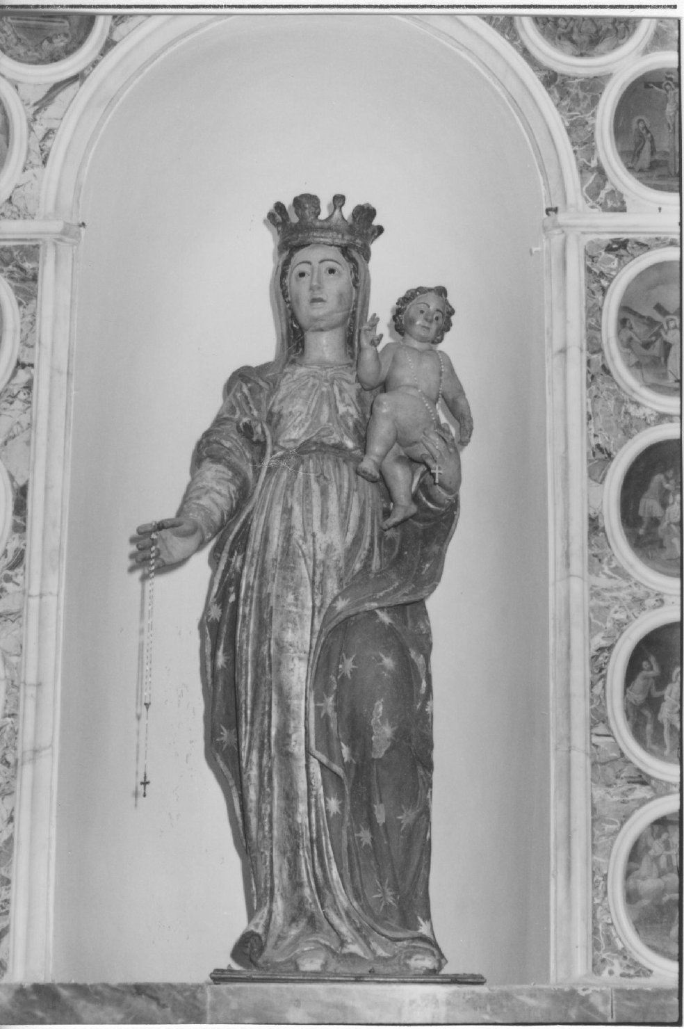 Madonna del Rosario (statua) - bottega sarda (sec. XVII)