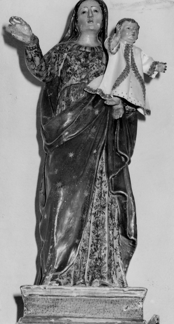 Madonna del Rosario (statua) - bottega sarda (fine/inizio secc. XVI/ XVII)