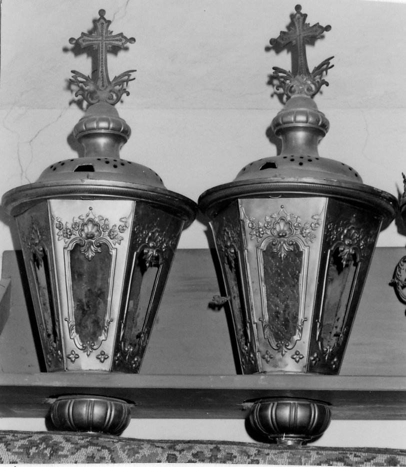 lanterna processionale, serie - bottega sarda (fine sec. XIX)