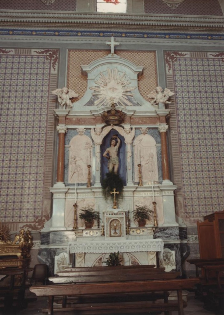 altare di San Sebastiano, San Sebastiano (altare) - bottega italiana (?) (sec. XX)