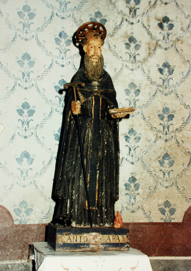 Sant'Antonio Abate (statua) - bottega sarda (sec. XVI)