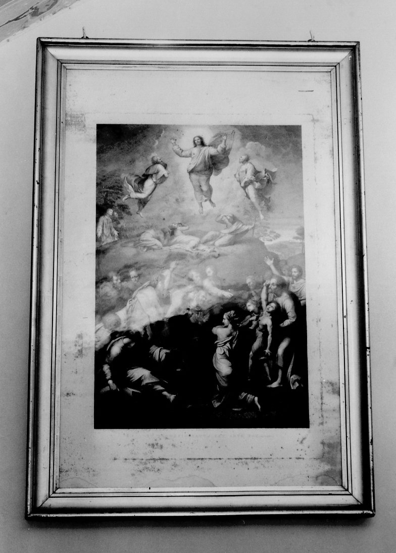 Trasfigurazione sul Monte Tabor, Trasfigurazione di Cristo sul Monte Tabor (stampa) di Pavon Ignazio, Podio Ignazio, Sanzio Raffaello (metà sec. XIX)