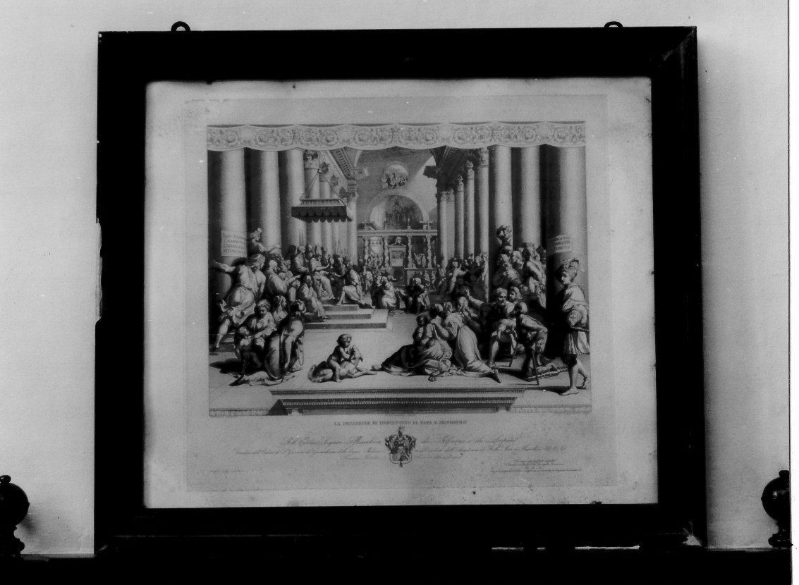 donazione di Costantino (stampa) di Di Lorenzo Tommaso, Prosperi Filippo (sec. XIX)