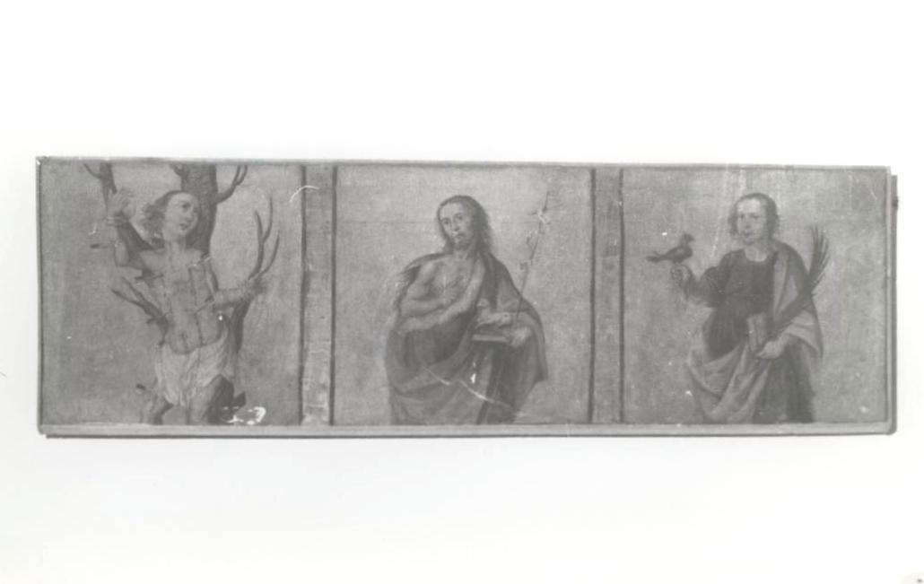 trittico di Maestro dagli occhi tondi (attribuito), Castagnola Bartolomeo (attribuito) (sec. XVII)
