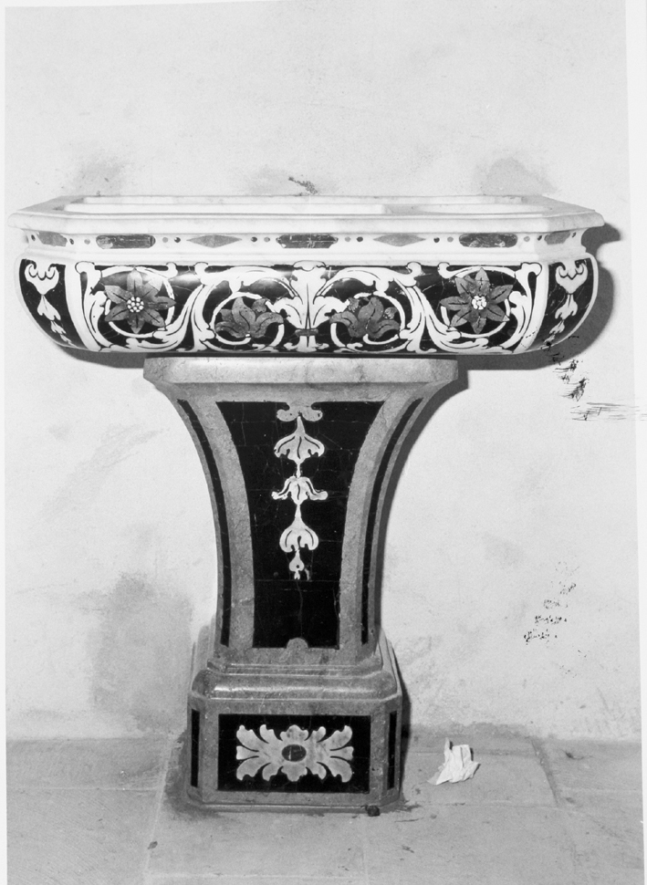 fonte battesimale - bottega sarda (sec. XVIII)
