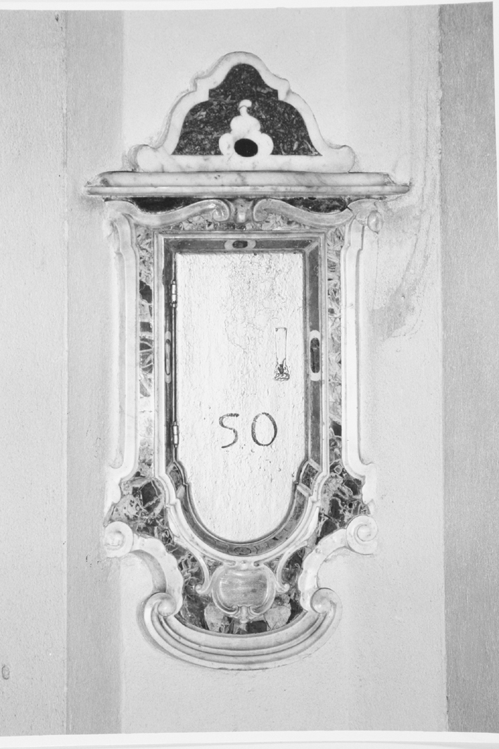 armadietto per oli santi, coppia - bottega sarda (sec. XVIII)