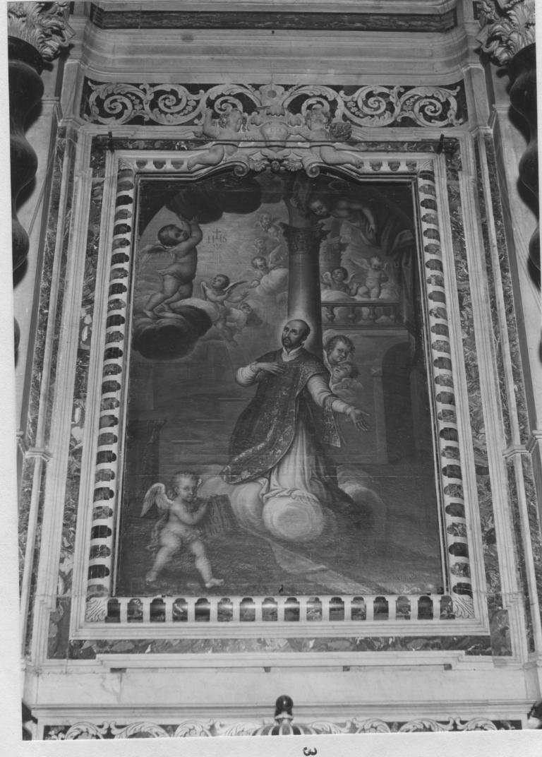 estasi di Sant'Ignazio di Loyola (dipinto) di Scaleta Sebastiano (attribuito) (prima metà sec. XVIII)