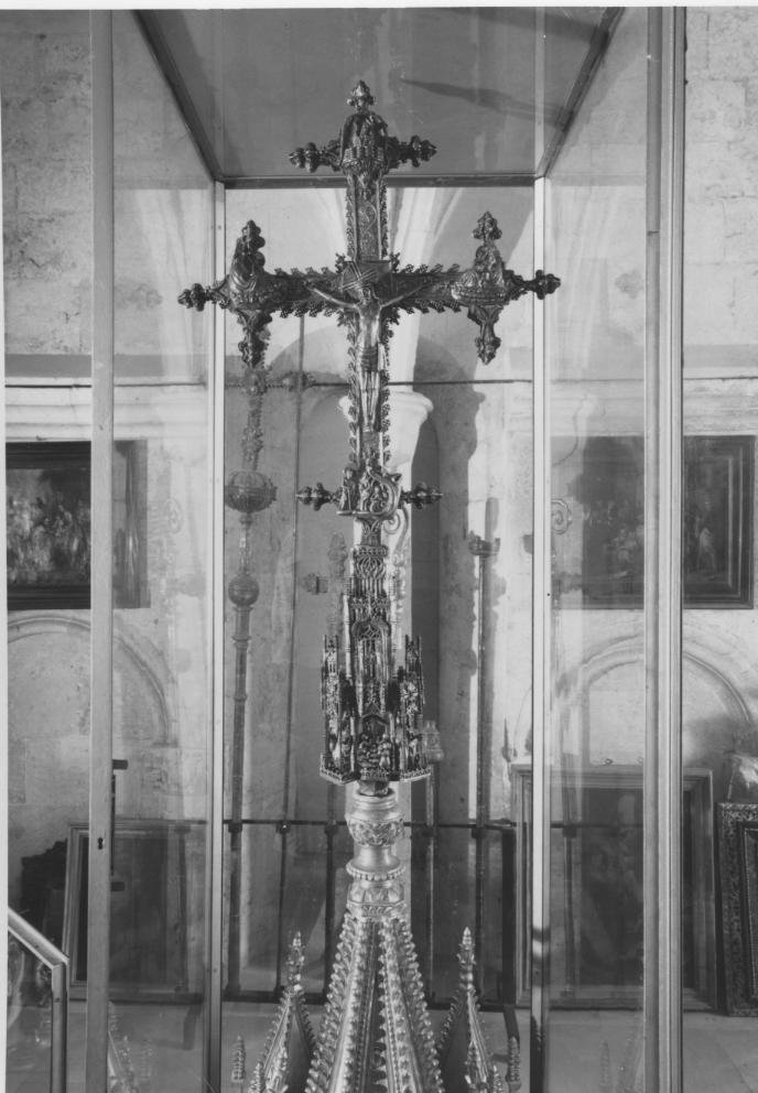 croce processionale - bottega cagliaritana (fine/inizio secc. XV/ XVI)