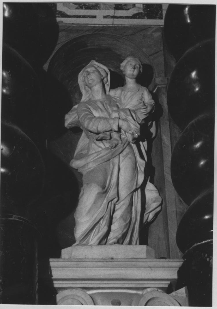 Maria Vergine bambina e Sant'Anna (statua) - bottega italiana (secc. XVIII/ XIX)