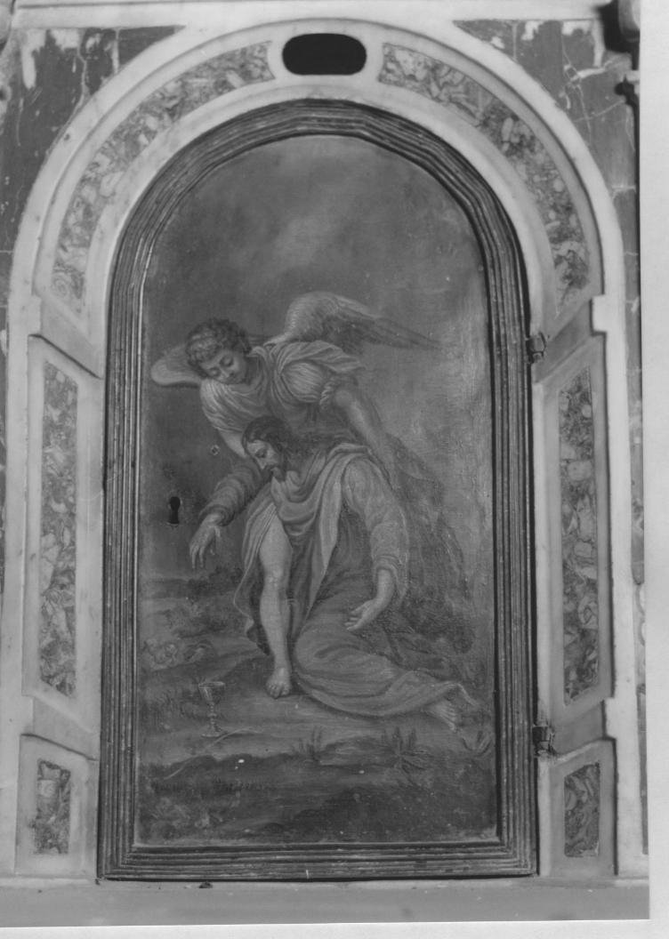 orazione di Cristo nell'orto di Getsemani (sportello di tabernacolo) - ambito italiano (sec. XVIII)