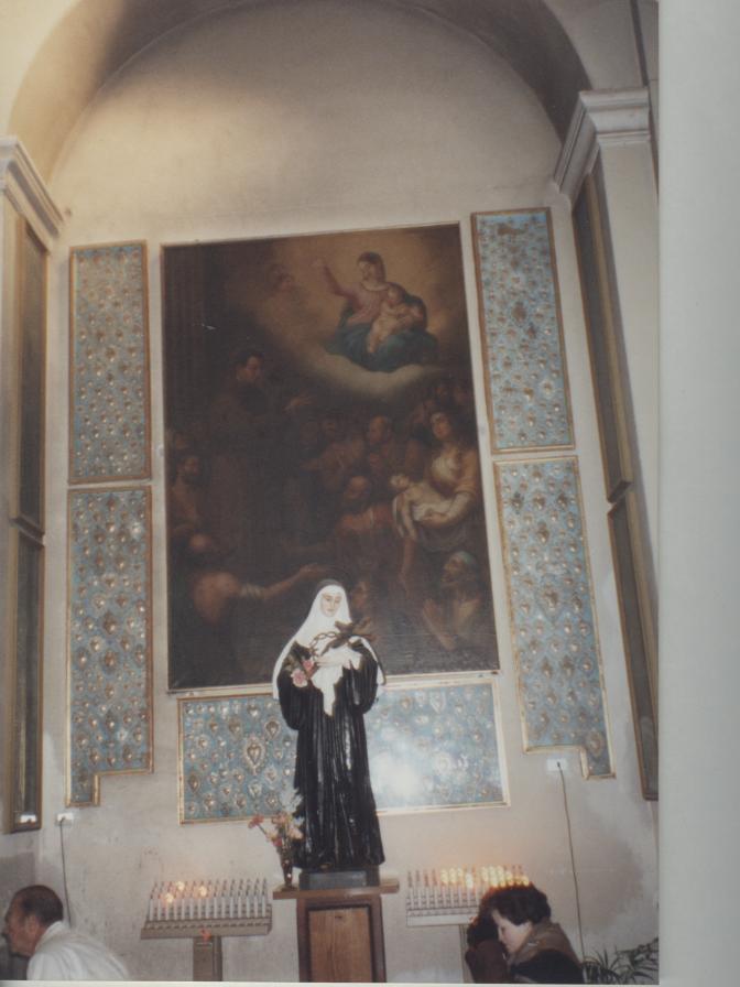 Madonna con Bambino e altri personaggi (dipinto) di Caboni Antonio (attribuito) (sec. XIX)