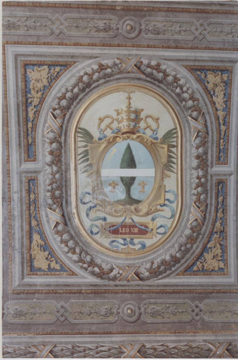 Stemma di Leone XIII papa, stemma (dipinto) - ambito sardo (sec. XX)