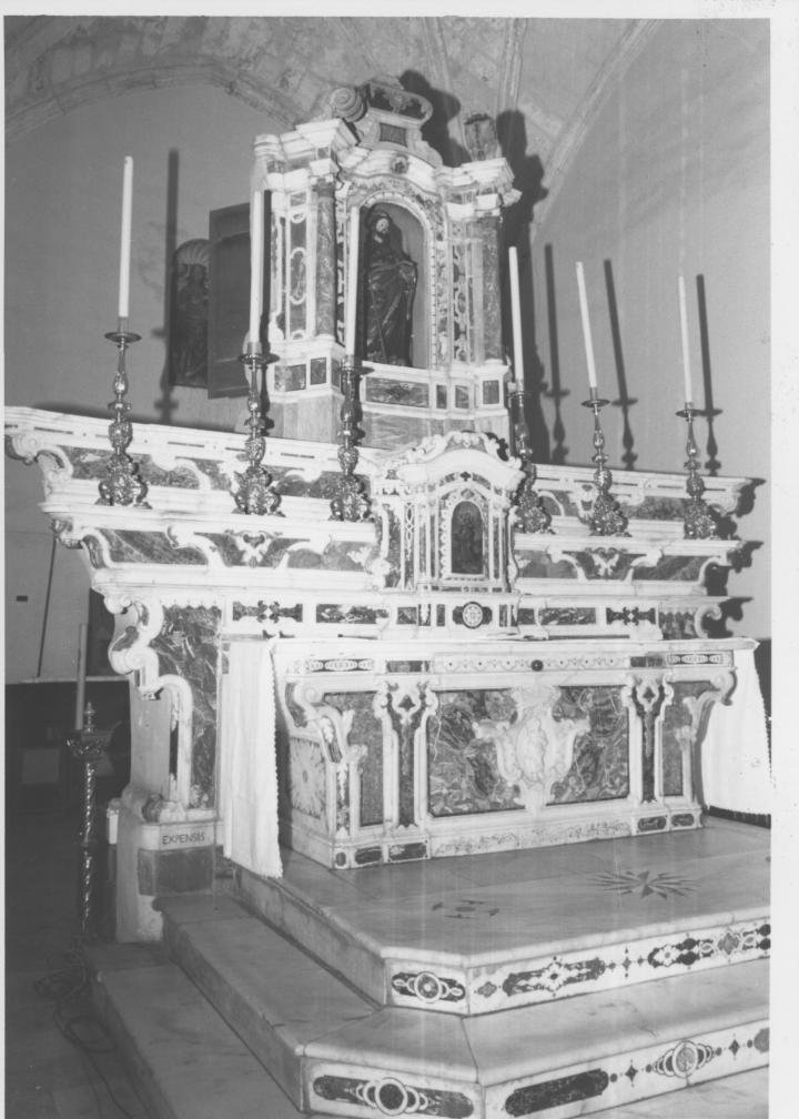 altare maggiore di Franco Giovanni Battista (bottega) (sec. XIX)