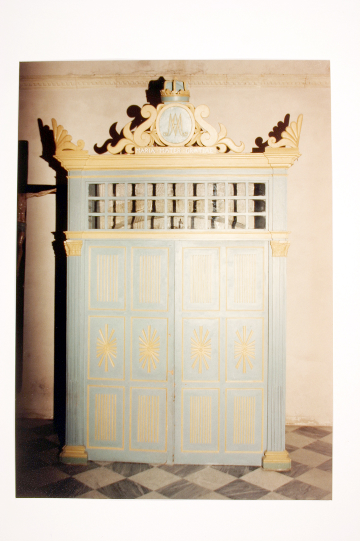 bussola d'ingresso - bottega sarda (seconda metà sec. XIX)