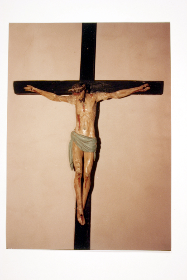 Cristo crocifisso (scultura) - bottega sarda (seconda metà sec. XVII)