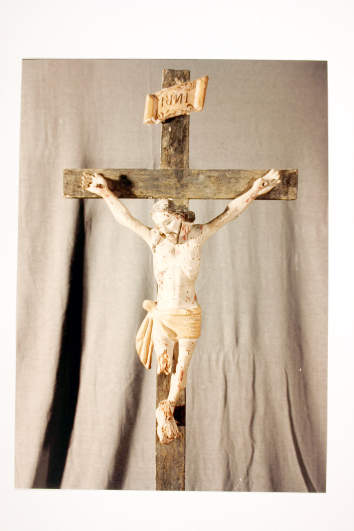 Cristo crocifisso (croce d'altare) - bottega sarda (secc. XVII/ XVIII)