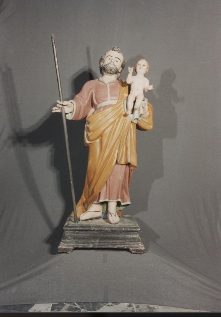 San Giuseppe e Gesù Bambino (statua) - bottega sarda (seconda metà sec. XVII)