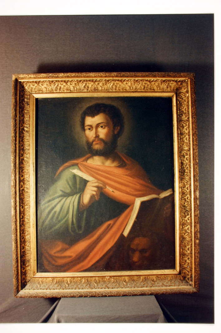 San Marco Evangelista (dipinto) di Manca Giovanni Battista (sec. XIX)