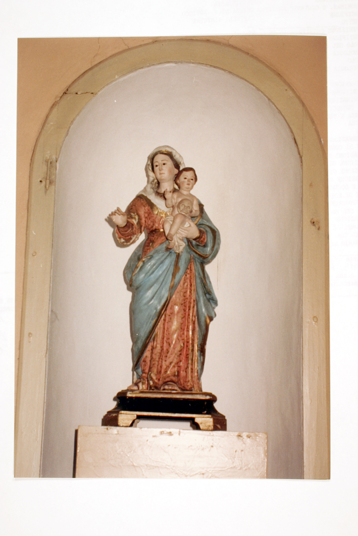 Madonna della Buona Morte, Madonna con Bambino (statua) - bottega cagliaritana (sec. XIX)