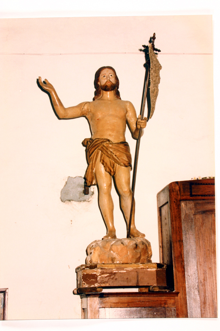 Cristo risorto (statua) di Manca Giovanni Battista (metà sec. XIX)