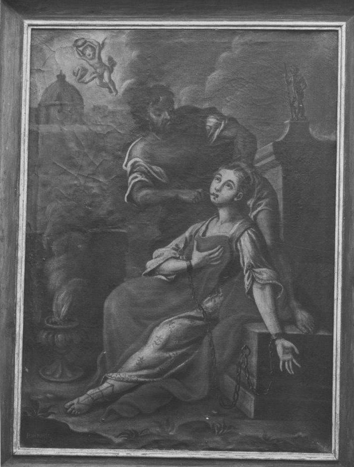 martirio di Sant'Apollonia (dipinto) di Massa Francesco (fine sec. XVIII)