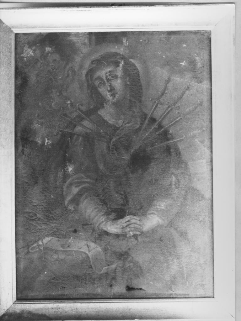 Madonna dei sette dolori (dipinto) di Massa Francesco (attribuito) (secc. XVIII/ XIX)