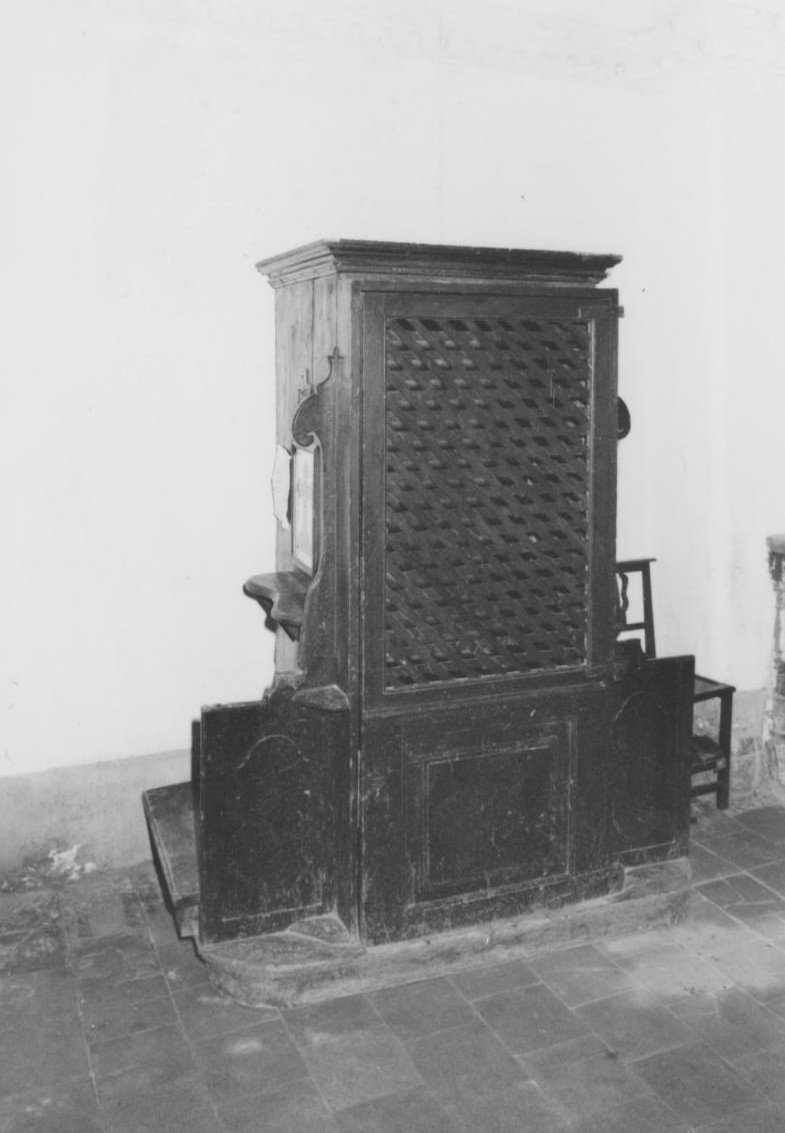 confessionale - bottega sarda (prima metà sec. XIX)