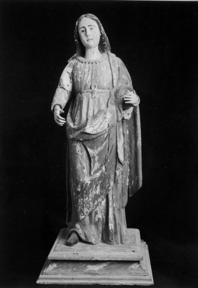 Santa martire (statua) - bottega sarda (fine/inizio secc. XVI/ XVII)