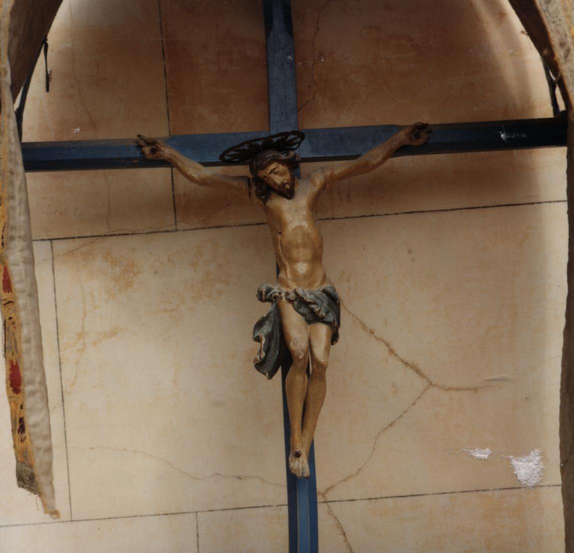 Cristo crocifisso (croce processionale) - bottega sarda (sec. XVIII)