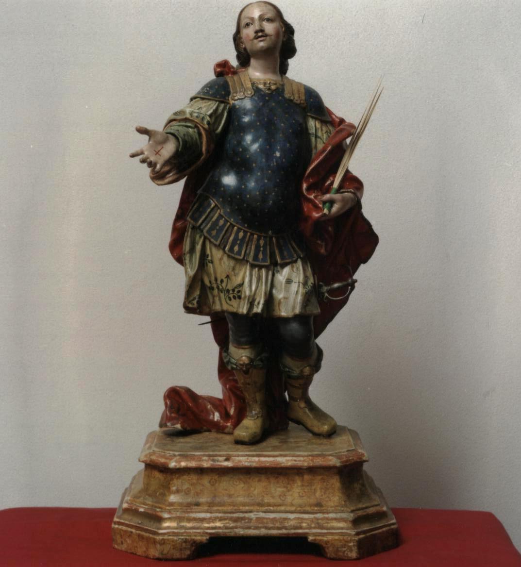 Sant'Efisio martire (statua) di Lonis Giuseppe Antonio (attribuito) (sec. XVIII)