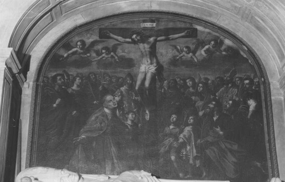 Cristo crocifisso (dipinto) - bottega sarda (sec. XVII)