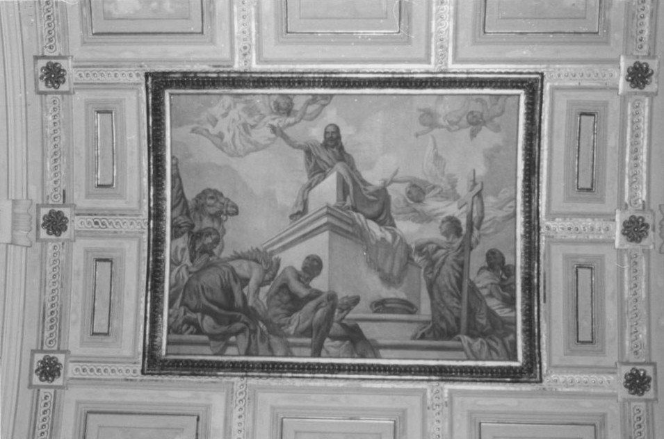 Cristo re (dipinto) di Figari Filippo (sec. XX)