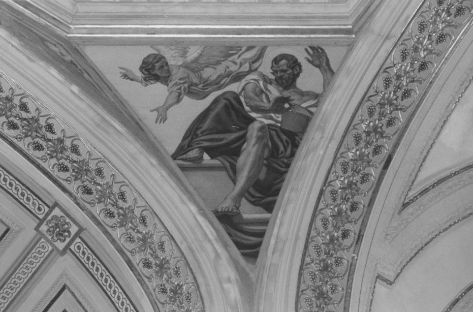 San Matteo Evangelista (dipinto) di Figari Filippo (sec. XX)