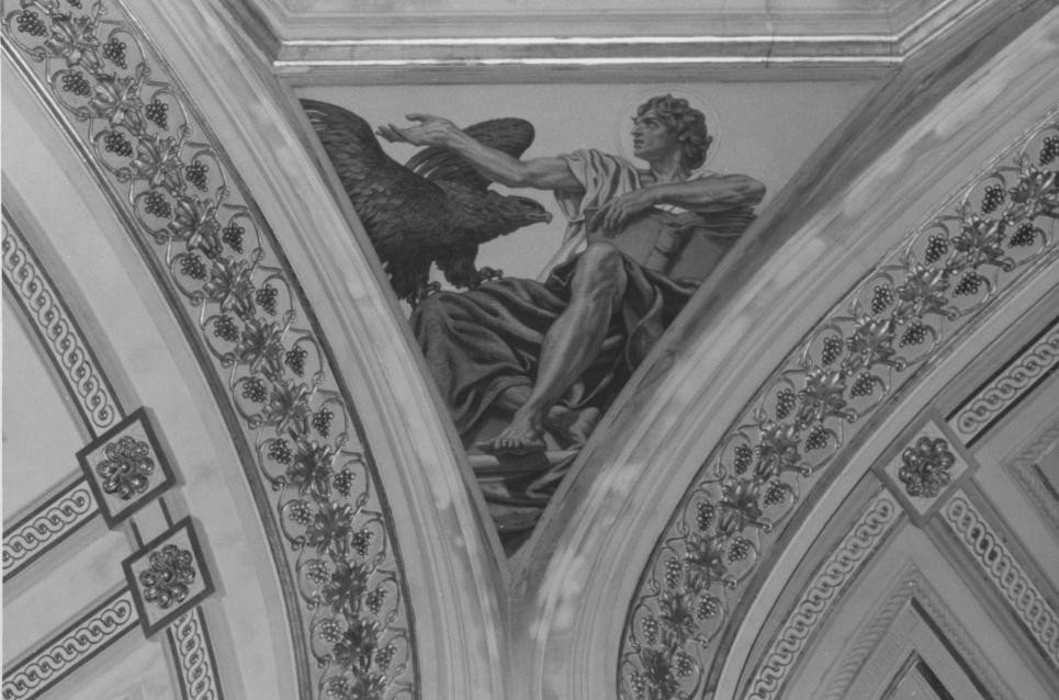 San Giovanni Evangelista (dipinto) di Figari Filippo (sec. XX)
