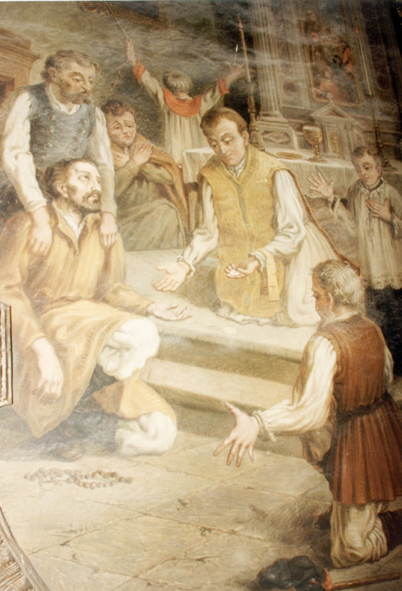 miracolo eucaristico di Mogoro (dipinto) di Scano Battista (sec. XX)