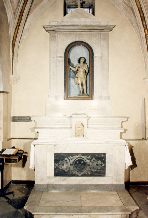 San Sebastiano (altare) - bottega sarda (sec. XX)