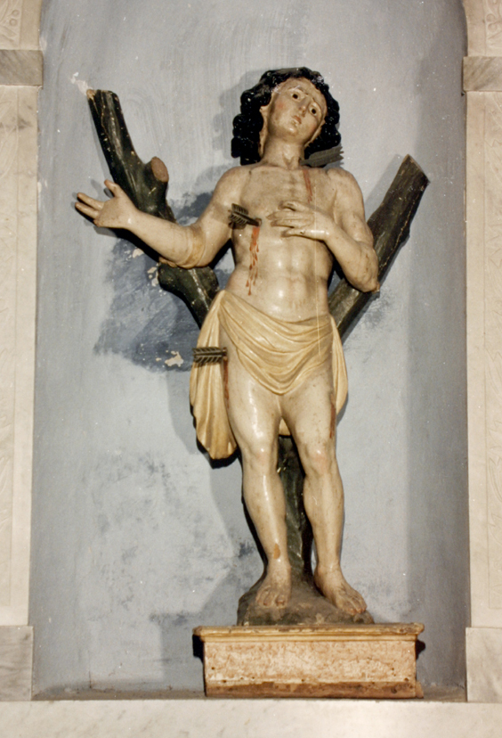 San Sebastiano (statua) - bottega sarda (prima metà sec. XVII)