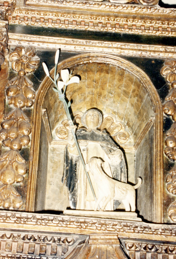 San Domenico (statua) - bottega sarda (sec. XVII)