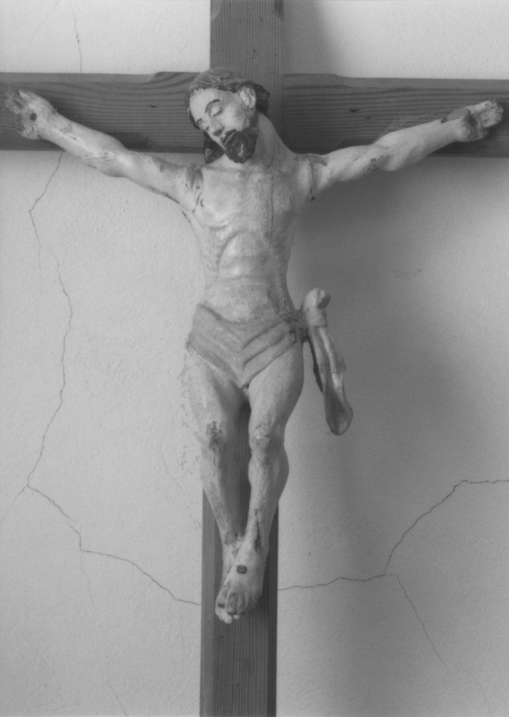 Cristo crocifisso (croce) - bottega sarda (secc. XVIII/ XIX)