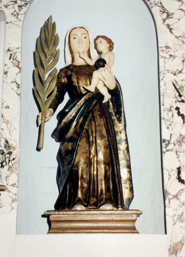 Madonna delle Palme, Madonna con Bambino (statua) - bottega sarda (secc. XVI/ XVII)