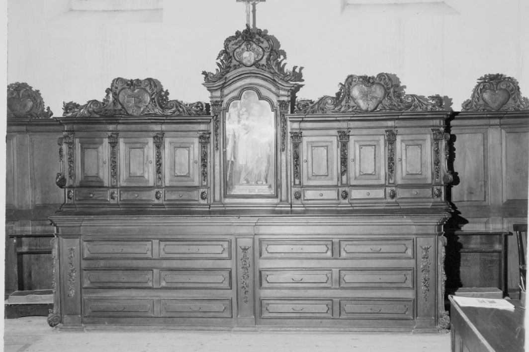 armadio da sacrestia - bottega sarda (sec. XVIII)