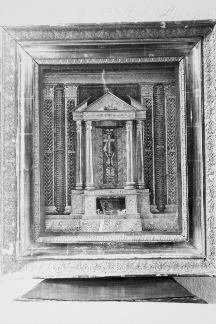 reliquiario architettonico - a tempietto - bottega italiana (inizio sec. XIX)