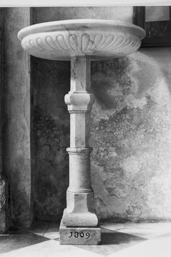 acquasantiera - a fusto - bottega sarda (sec. XIX)