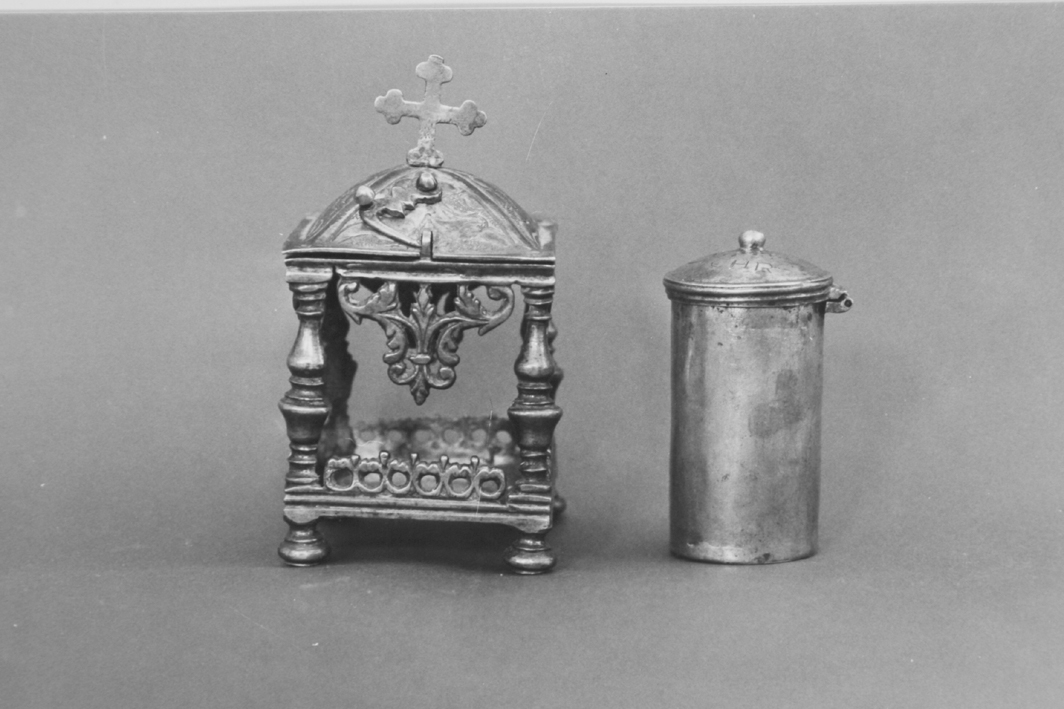 custodia - dei vasi per la riserva degli oli santi di Mamely Salvador (sec. XVIII)