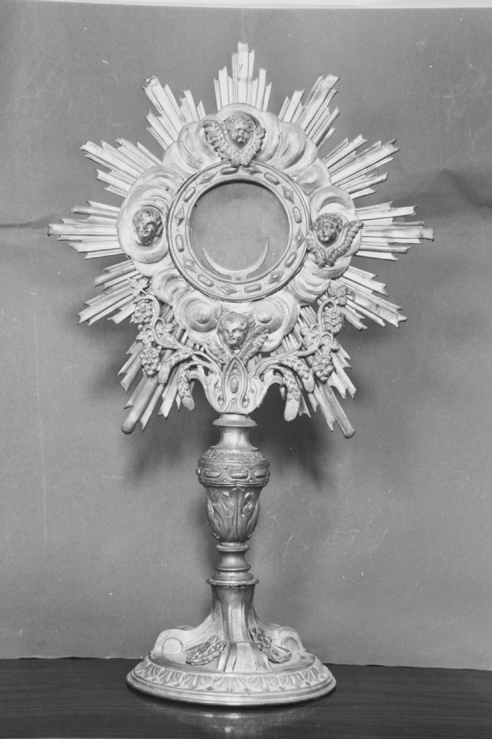 ostensorio - a raggiera - bottega sarda (sec. XIX)